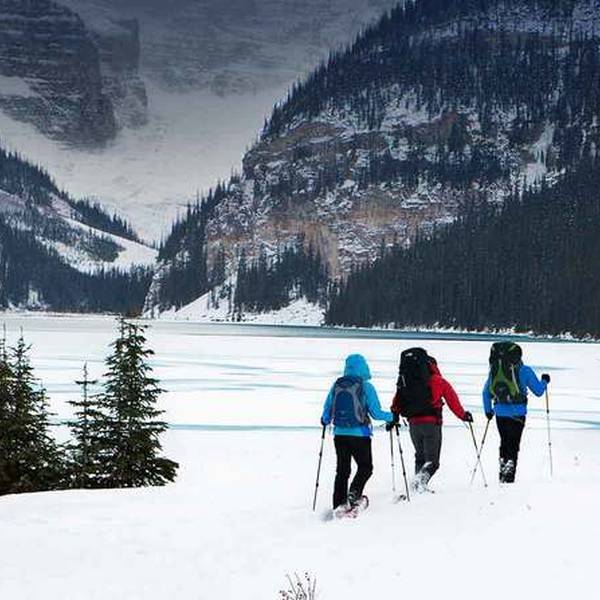Wintersport - Snowshoeing - Lake Louise -  Alberta - Canada - Doets Reizen
